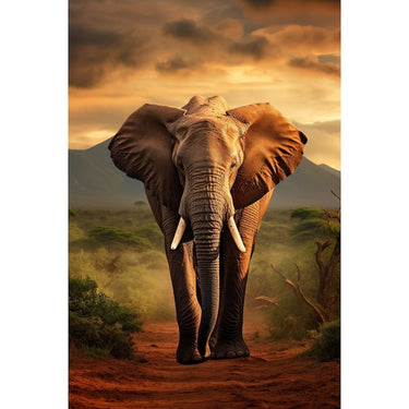 Colourful Elephant Painting